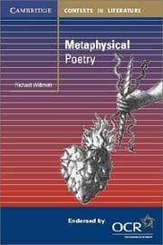 Tapa de Metaphysical Poetry (Cambridge Contexts in Literature)