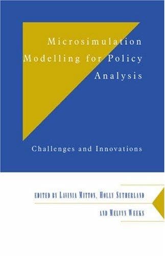 Tapa de Microsimulation Modelling for Policy Analysis