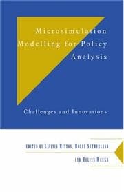 Tapa de Microsimulation modelling for policy analysis
