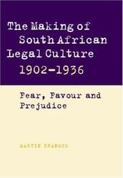 Tapa de The making of South African legal culture, 1902-1936