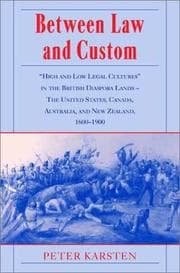 Tapa de Between law and custom