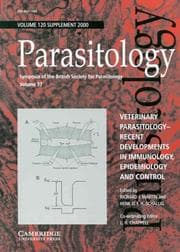 Tapa de Veterinary parasitology