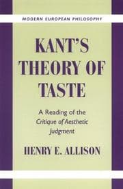 Tapa de Kant's theory of taste