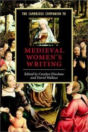 Tapa de The Cambridge companion to medieval women's writing