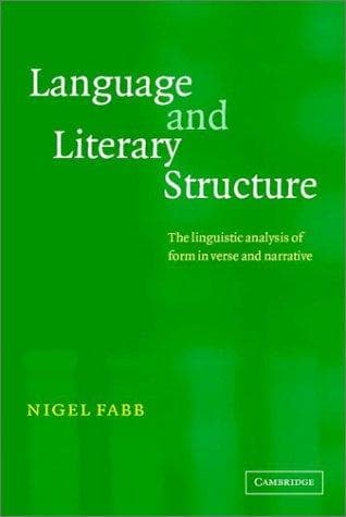 Tapa de Language and literary structure