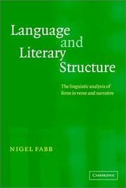 Tapa de Language and literary structure