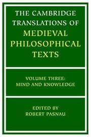 Tapa de The Cambridge Translations of Medieval Philosophical Texts