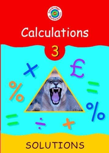 Tapa de Cambridge Mathematics Direct 3 Calculations Solutions