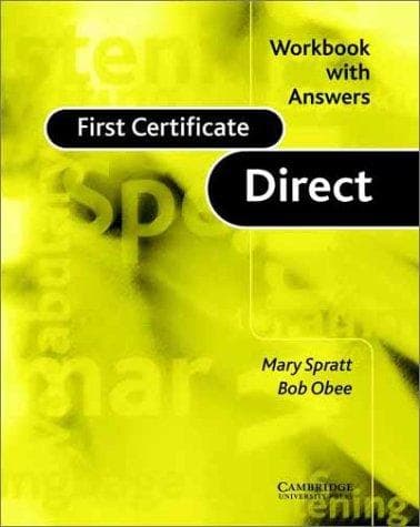 Tapa de First Certificate Direct Workbook with Answers