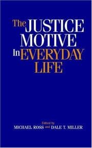 Tapa de The justice motive in everyday life