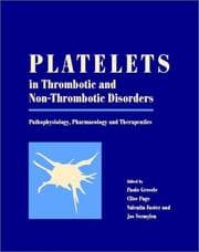 Tapa de Platelets in thrombotic and non-thrombotic disorders