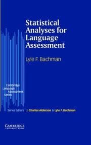 Tapa de Statistical analyses for language assessment