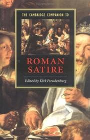 Tapa de The Cambridge companion to Roman satire