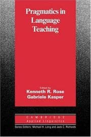 Tapa de Pragmatics in language teaching