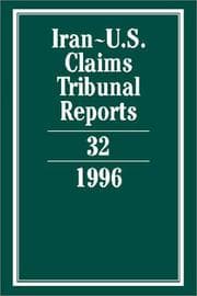Tapa de Iran-U.S. Claims Tribunal Reports