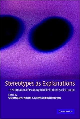 Tapa de Stereotypes as explanations