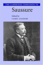 Tapa de The Cambridge companion to Saussure