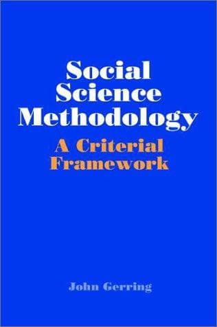 Tapa de Social Science Methodology