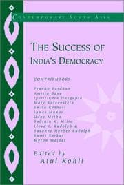Tapa de The Success of India's Democracy (Contemporary South Asia)