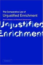 Tapa de Unjustified enrichment