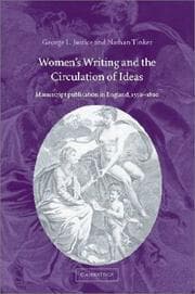 Tapa de Women's writing and the circulation of ideas
