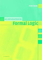 Tapa de An Introduction to Formal Logic