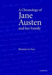 Tapa de A Chronology of Jane Austen and her Family