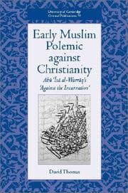 Tapa de Early Muslim Polemic against Christianity