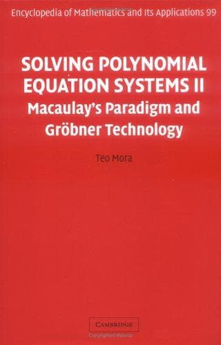 Tapa de Solving Polynomial Equation Systems II
