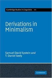 Tapa de Derivations in Minimalism