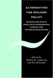 Tapa de Alternatives for welfare policy