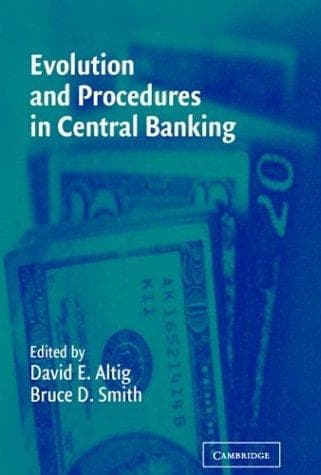 Tapa de Evolution and procedures in central banking