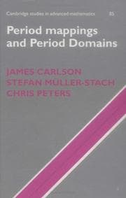 Tapa de PERIOD MAPPINGS AND PERIOD DOMAINS