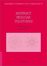 Tapa de Abstract regular polytopes