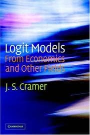 Tapa de Logit Models from Economics and Other Fields