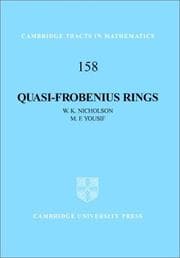Tapa de Quasi-Frobenius rings