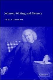 Tapa de Johnson, Writing, and Memory