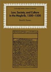 Tapa de Law, Society and Culture in the Maghrib, 13001500 (Cambridge Studies in Islamic Civilization)