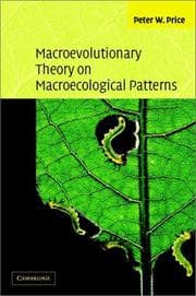 Tapa de Macroevolutionary Theory on Macroecological Patterns
