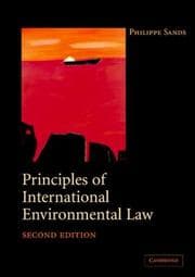 Tapa de Principles of international environmental law