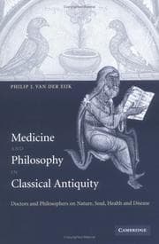 Tapa de Medicine and Philosophy in Classical Antiquity