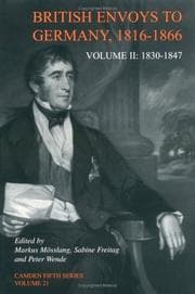 Tapa de British envoys to Germany, 1816-1866
