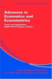 Tapa de Advances in economics and econometrics