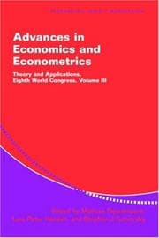 Tapa de Advances in economics and econometrics