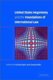 Tapa de United States hegemony and the foundations of international law