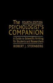 Tapa de The psychologist's companion