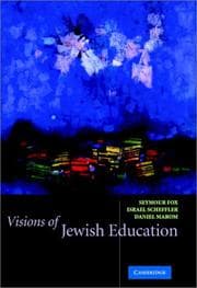 Tapa de Visions of Jewish education