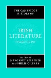 Tapa de The Cambridge history of Irish literature