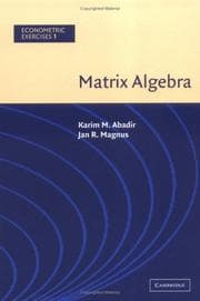 Tapa de Matrix Algebra