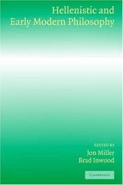 Tapa de Hellenistic and early modern philosophy